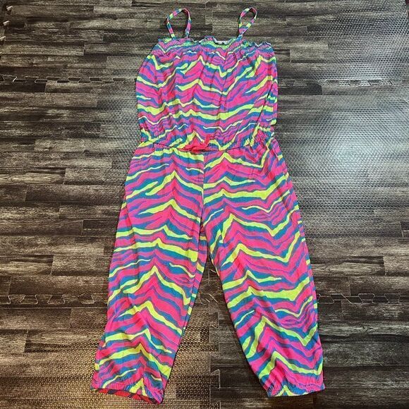 Justice Girls' Colorful Spaghetti Strap Jumpsuit - Picture 1 of 3